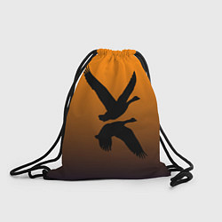 Рюкзак-мешок Лебединая пара, цвет: 3D-принт