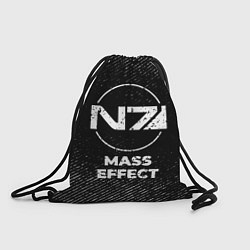 Мешок для обуви Mass Effect с потертостями на темном фоне