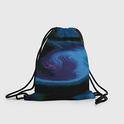 Рюкзак-мешок Голубой и фиолетовый абстракт, цвет: 3D-принт