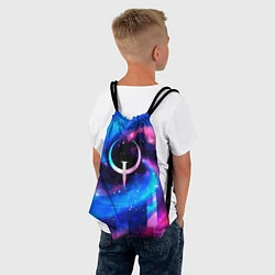 Рюкзак-мешок Quake неоновый космос, цвет: 3D-принт — фото 2
