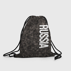 Рюкзак-мешок Россия на фоне узора медного цвета, цвет: 3D-принт