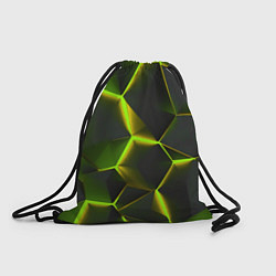 Рюкзак-мешок Разлом неоновых плит, цвет: 3D-принт