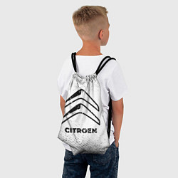 Рюкзак-мешок Citroen с потертостями на светлом фоне, цвет: 3D-принт — фото 2