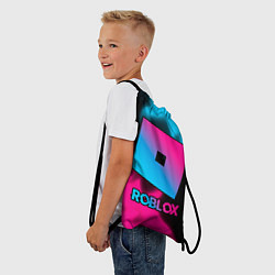 Рюкзак-мешок Roblox - neon gradient, цвет: 3D-принт — фото 2