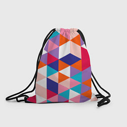 Рюкзак-мешок Ромбический разноцветный паттерн, цвет: 3D-принт