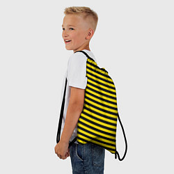 Рюкзак-мешок Черно-желтые осиные полосы, цвет: 3D-принт — фото 2