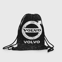 Мешок для обуви Volvo с потертостями на темном фоне