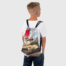 Рюкзак-мешок Русский танк, цвет: 3D-принт — фото 2
