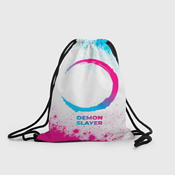 Рюкзак-мешок Demon Slayer neon gradient style, цвет: 3D-принт