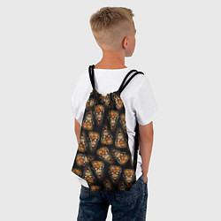Рюкзак-мешок Паттерн жираф с цветами: арт нейросети, цвет: 3D-принт — фото 2