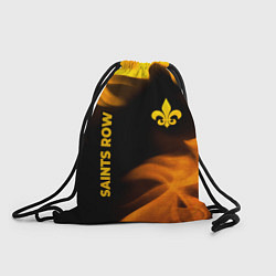 Рюкзак-мешок Saints Row - gold gradient: надпись, символ, цвет: 3D-принт