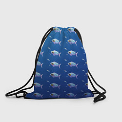 Рюкзак-мешок Subnautica паттерн с рыбками, цвет: 3D-принт