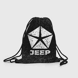Мешок для обуви Jeep с потертостями на темном фоне