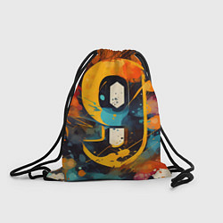 Рюкзак-мешок Девять, цвет: 3D-принт