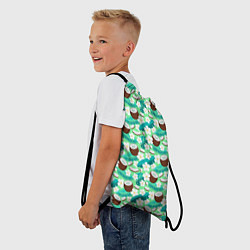 Рюкзак-мешок Летний паттерн с кокосом, цвет: 3D-принт — фото 2