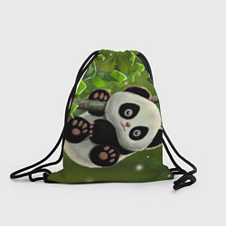 Рюкзак-мешок Панда на дереве отдыхает, цвет: 3D-принт