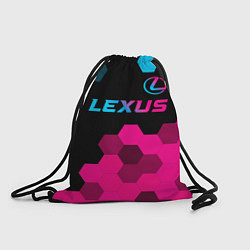 Мешок для обуви Lexus - neon gradient: символ сверху