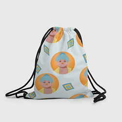 Рюкзак-мешок Аватарка девушки в шапке, цвет: 3D-принт
