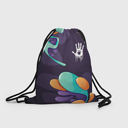 Рюкзак-мешок Death Stranding graffity splash, цвет: 3D-принт