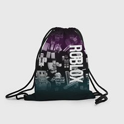 Рюкзак-мешок Роблокс персонажи под градиентом, цвет: 3D-принт