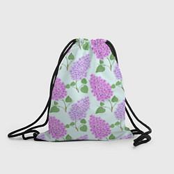 Рюкзак-мешок Лиловая и розовая сирень, цвет: 3D-принт