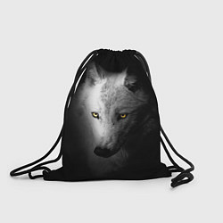 Рюкзак-мешок Волк в полной тьме, цвет: 3D-принт
