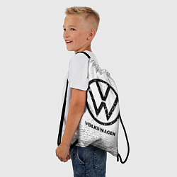 Рюкзак-мешок Volkswagen с потертостями на светлом фоне, цвет: 3D-принт — фото 2