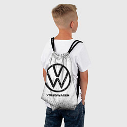 Рюкзак-мешок Volkswagen с потертостями на светлом фоне, цвет: 3D-принт — фото 2