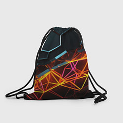 Рюкзак-мешок Разломленные плитки, цвет: 3D-принт