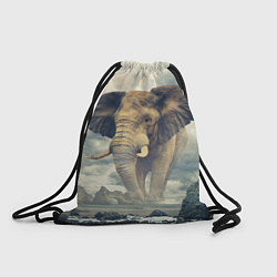 Рюкзак-мешок Гигантский слон, цвет: 3D-принт