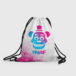 Рюкзак-мешок FNAF neon gradient style, цвет: 3D-принт