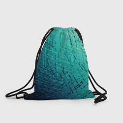 Рюкзак-мешок Градиент зеленый туман, цвет: 3D-принт
