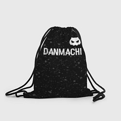 Мешок для обуви DanMachi glitch на темном фоне: символ сверху