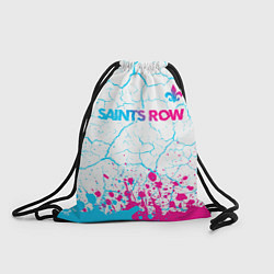 Мешок для обуви Saints Row neon gradient style: символ сверху