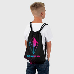 Рюкзак-мешок No Mans Sky - neon gradient, цвет: 3D-принт — фото 2