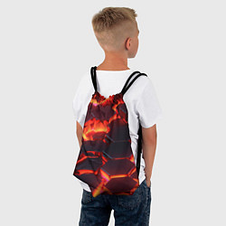 Рюкзак-мешок Огненные наносоты, цвет: 3D-принт — фото 2