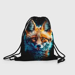 Рюкзак-мешок Милый лисёнок зимней ночью, цвет: 3D-принт
