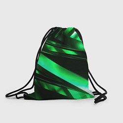 Рюкзак-мешок Зеленая неоновая абстракция, цвет: 3D-принт