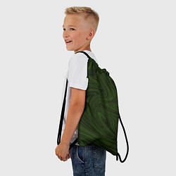Рюкзак-мешок Зеленое размытие абстракция, цвет: 3D-принт — фото 2