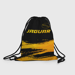 Рюкзак-мешок Jaguar - gold gradient: символ сверху, цвет: 3D-принт