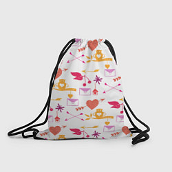Рюкзак-мешок Письма любви, цвет: 3D-принт
