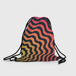 Рюкзак-мешок Абстрактный градиентовый узор, цвет: 3D-принт