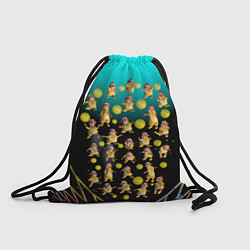 Рюкзак-мешок Клоуны в лунной сети, цвет: 3D-принт