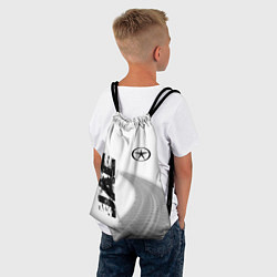 Рюкзак-мешок JAC speed на светлом фоне со следами шин: надпись,, цвет: 3D-принт — фото 2