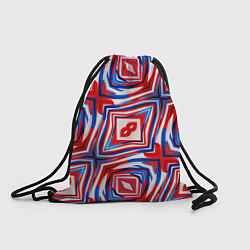Рюкзак-мешок Красная маска абстракция, цвет: 3D-принт