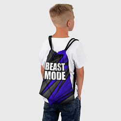 Рюкзак-мешок Beast mode - синяя униформа, цвет: 3D-принт — фото 2