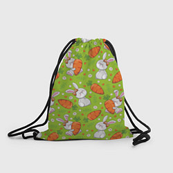 Рюкзак-мешок Летние зайчики, цвет: 3D-принт