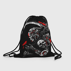 Рюкзак-мешок Cyberpunk death, цвет: 3D-принт