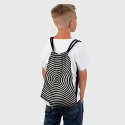 Рюкзак-мешок Оптическая иллюзия спираль, цвет: 3D-принт — фото 2