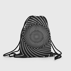 Рюкзак-мешок Оптическая иллюзия изогнутые линии, цвет: 3D-принт